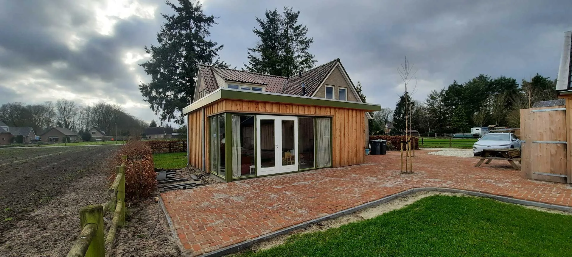 Timmerwerk bij renovatieproject